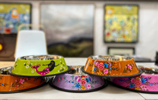  Picnic Folk Dog Bowls just added to the online Shop