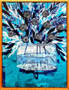 Original artwork by Karlijn Sas ‘Cyan Bloemstuk’