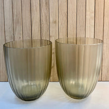  Brian Tunks Glass Tumbler Gold Set of Two
