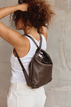 Vestirsi Bella Mini Dark Chocolate Convertible Backpack