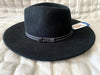 Deborah Hutton Hat Franklin Black Felt M/L