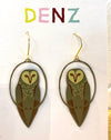 Denz MIDI Owl Earrings