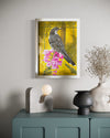 Original Artwork by Vicky Thursfield 'Wattlebird on Foxgloves'