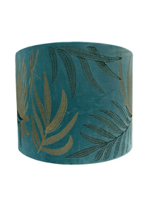  Teal large drum lamp shade