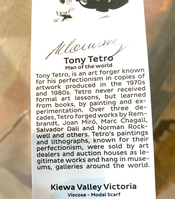 Artist Label Scarf Kiewa Valley Victoria
