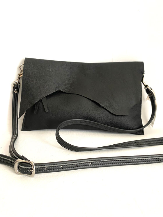 Heather Bryant Crossover Bag Black Leather