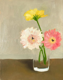  Original Artwork by Jo Dunsmuir 'Gerbera Trio'