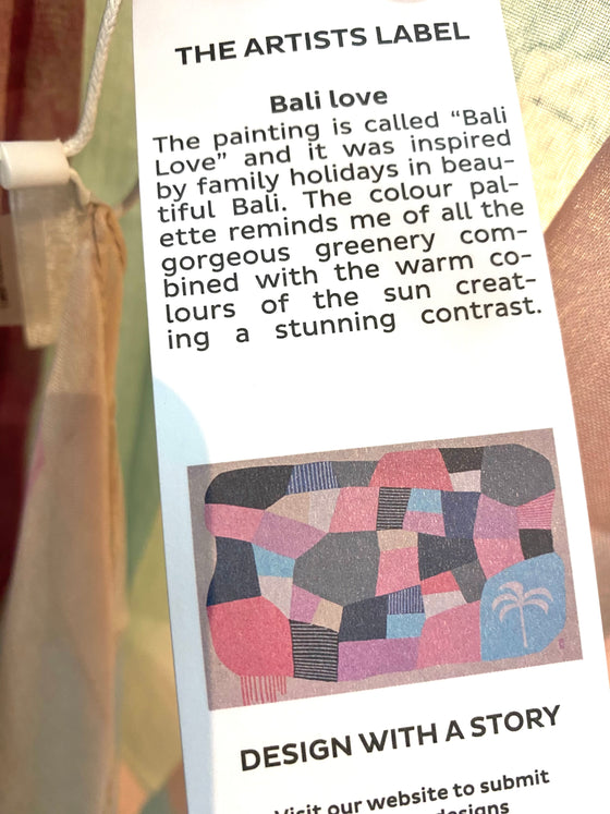 Artist Label Scarf Bali Love