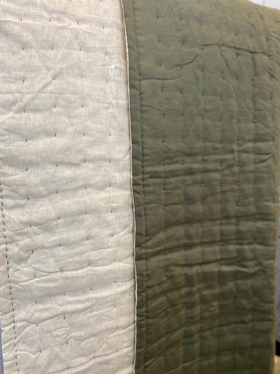 Linen Throw Olive