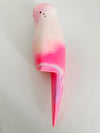 Pete Cromer Resin Budgerigar Pink