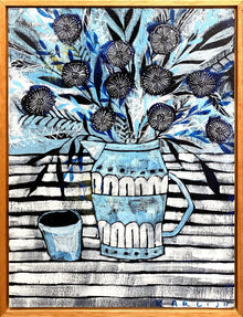  Original artwork by Karlijn Sas ‘Waterkan met bloemen’