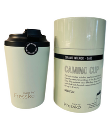  Fressko Travel Mug Ceramic 340ml Sage