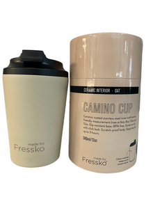  Fressko Ceramic Travel Mug Oat 340ml