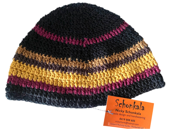 Schonkala hand crocheted All Sorts Beanie