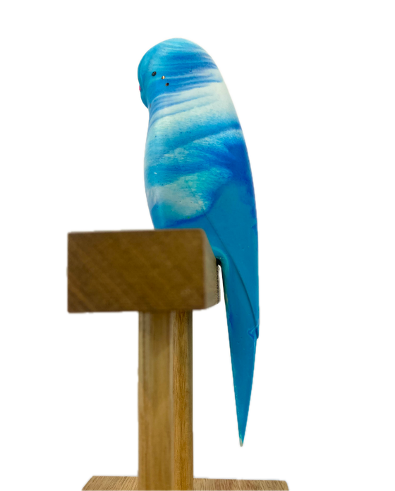 Pete Cromer Resin Budgie Bluey