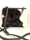 Heather Bryant Crossover Bag Black and White Calf Hide Bag