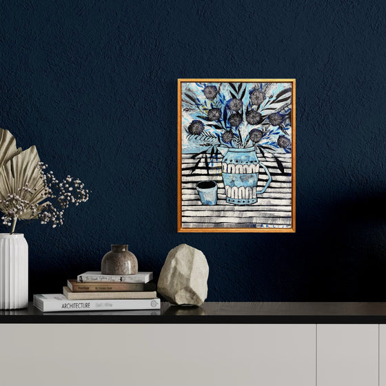 Original artwork by Karlijn Sas ‘Waterkan met bloemen’