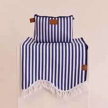  Sand Free Large towel & Bag navy Stripe