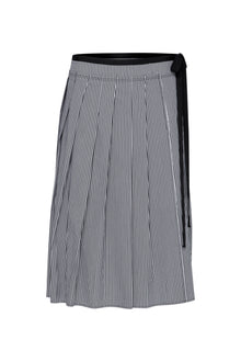  Lounge the Label Midi Skirt Salina Charcoal Stripe
