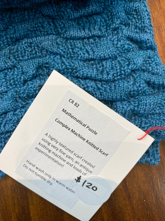 Carole Redlich woollen scarf blue