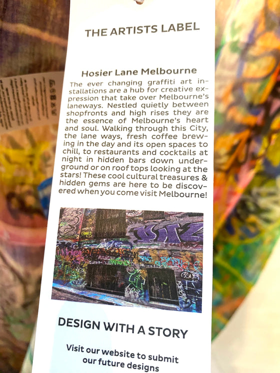 Artist Label Scarf Hosier Lane Melbourne