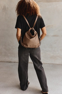  Vestirsi Bella Mini Milk Chocolate Convertible Backpack