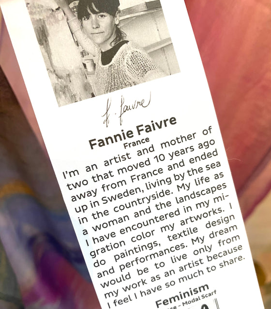 Artist Label Scarf Feminism