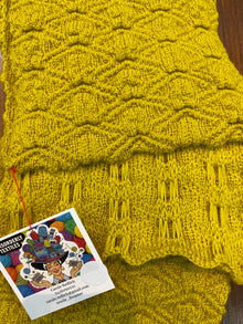  Carole Redlich woollen scarf Chartreuse