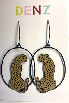  Denz Earrings  Cheetah