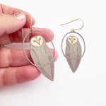 Denz MIDI Owl Earrings