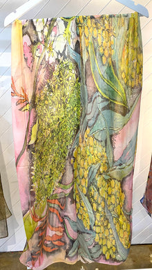  Artist Label Scarf Wattle Blossom