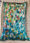 Artist Label Silk Pillow Slip Italian Bellflowers