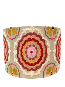  Ruby Star Raku drum lamp shade