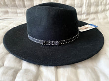  Deborah Hutton Hat Franklin Black Felt M/L