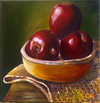 Original artwork by Christine Hoyne ‘Apples in Clay'