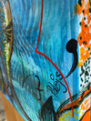 Original artwork by Alda Hubbard 'Catching Rainbow Trout'