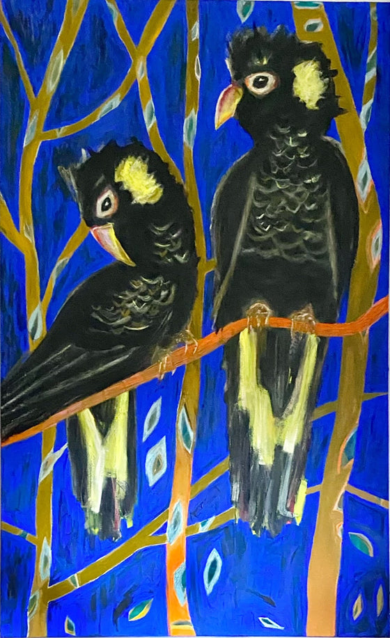 Original artwork by Angela Baldwin 'Black Cockies'