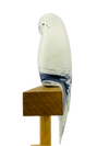 Pete Cromer Resin Budgie Black & White