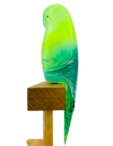  Pete Cromer Resin Budgie Green