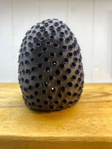  Debbie Hill Black Stoneware Egg #4