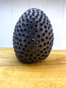  Debbie Hill Black Stoneware Egg #6