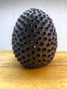  Debbie Hill Black Stoneware Egg #7