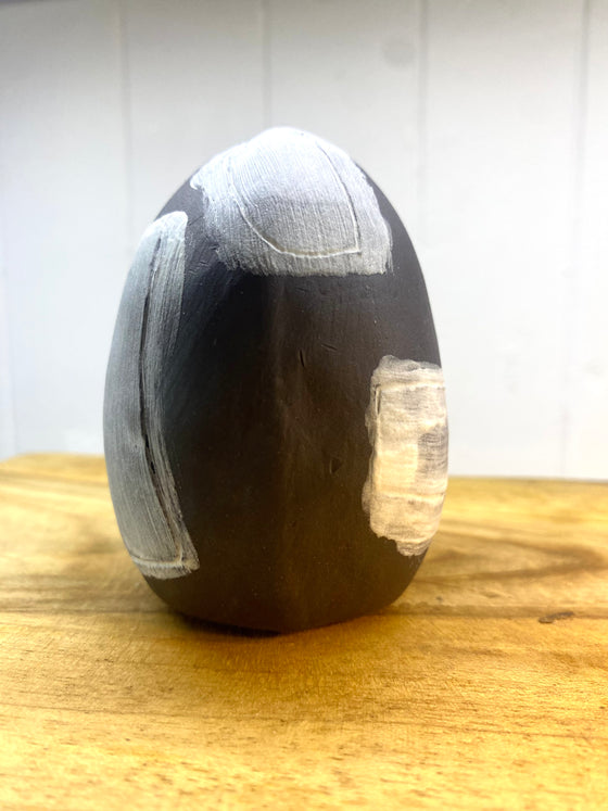 Debbie Hill Stoneware & Porcelain Slip Egg #10