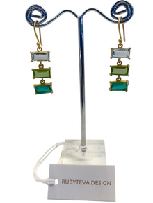  Rubyteva 3 Tier Earrings