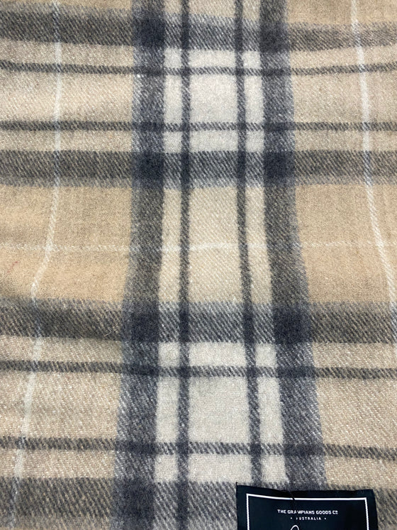 Grampians Goods & Co Recycled Wool Blanket Camel