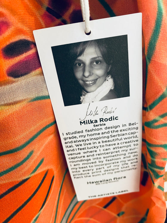 Artist Label Kimono 'Hawaiian Flora'