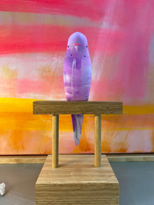  Pete Cromer Resin Budgie Violet