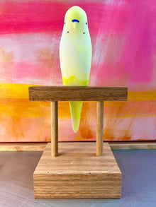  Pete Cromer Resin Budgie Yellow