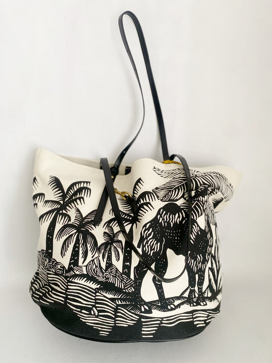 Inoui Editions Palm Tree Shopping Bag