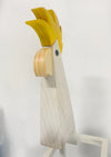 Steve Innes hand made wooden Yellow Crested Cockatoo